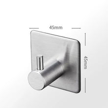 Load image into Gallery viewer, SUS304 Black Robe Hook Wall Hook Towel Hook for Bathroom Stainless Steel Coat Hook Rustproof Hook Hanger for Kitchen Hardware