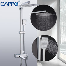 Load image into Gallery viewer, GAPPO Shower System bathroom shower faucet tap bath mixer bathtub faucet set waterfall shower set chrome rain shower head
