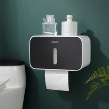 Load image into Gallery viewer, Waterproof Wall Mount Toilet Paper Holder Shelf Toilet Paper Tray Roll Paper Tube Storage Box Creative Tray Tissue Box Home
