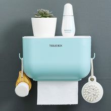 Load image into Gallery viewer, Waterproof Wall Mount Toilet Paper Holder Shelf Toilet Paper Tray Roll Paper Tube Storage Box Creative Tray Tissue Box Home
