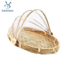 Load image into Gallery viewer, Bamboo Serving Food Tent Basket Hand Woven Fruit Baskets Storage 6 Designs
