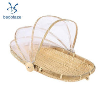Load image into Gallery viewer, Bamboo Serving Food Tent Basket Hand Woven Fruit Baskets Storage 6 Designs
